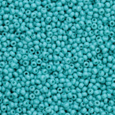 10/0 Preciosa Seed Beads Opaque Turquoise Chalk Solgel